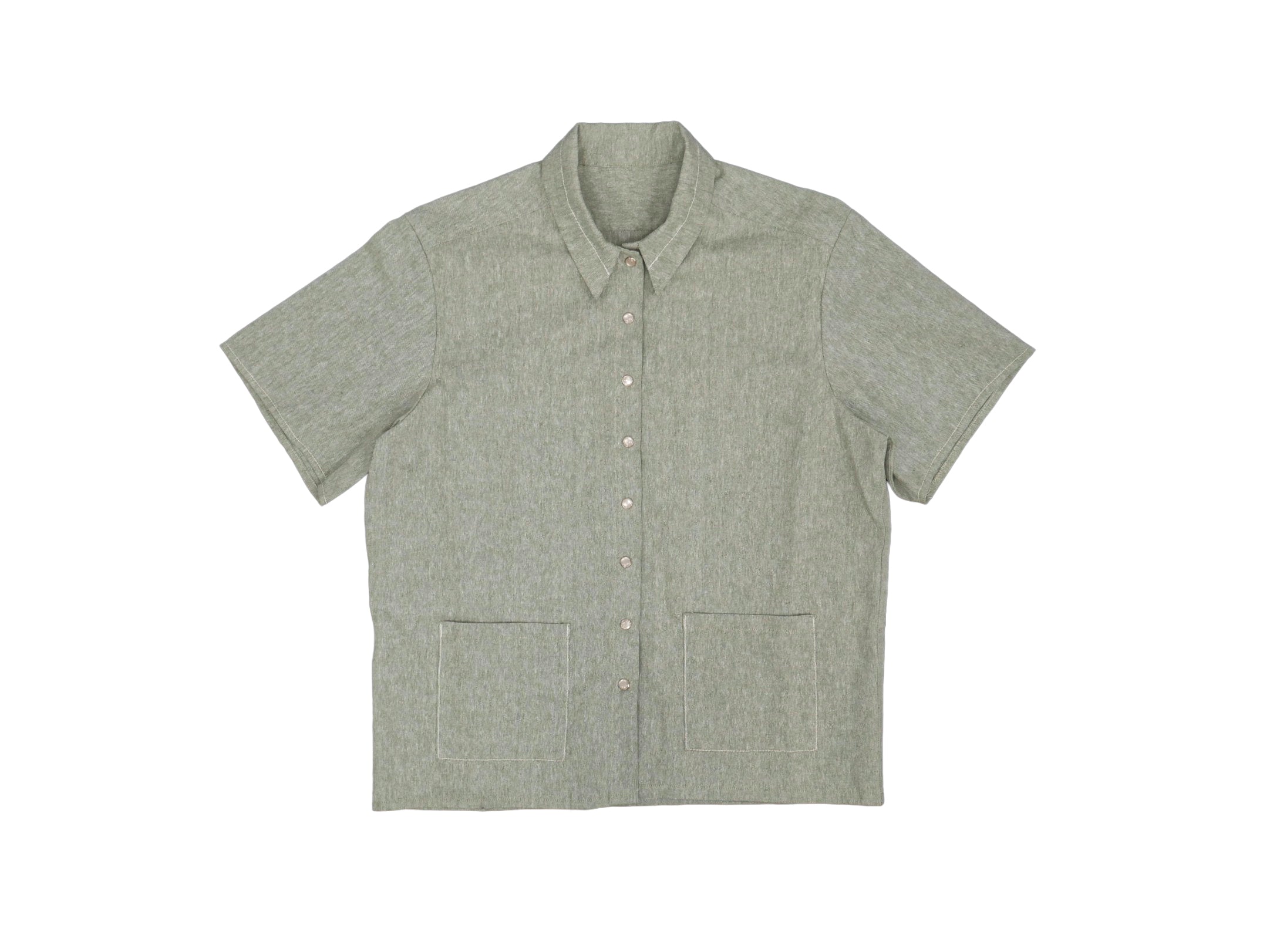 Sage Button Up
