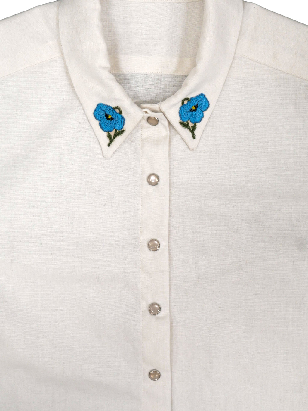 Poppy Button Up